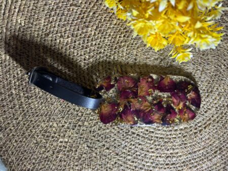 Resin Luggage Tag with Rose Preservation